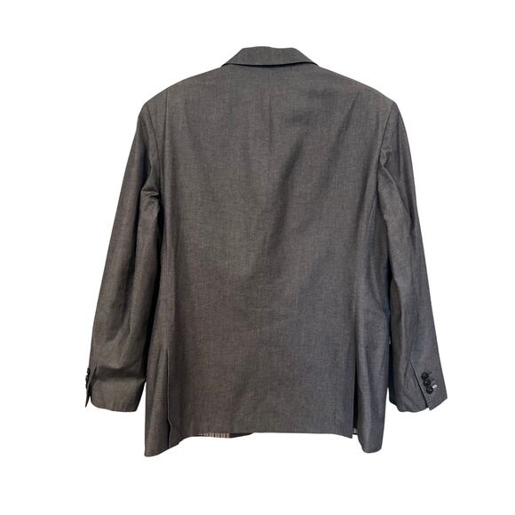 Mens 611 Saks Fifth Avenue Gray Sport coat Blazer 42 - Picture 3 of 6